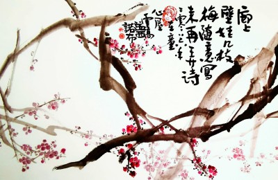 佛陀诗画 恭赏有感赋诗二首